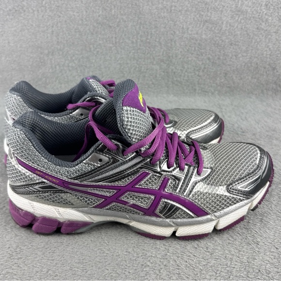 ASICS Women's GT-100 Silver and Purple Athletic Shoes Size 7.5 - Picture 5 of 13